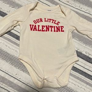 Valentines long sleeve onesie